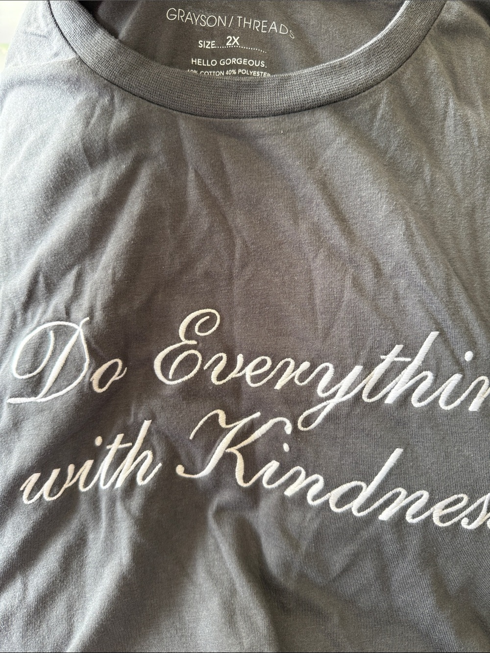 Grayson Threads Kindness Graphic Tee 2X NWT - Picture 3 of 3
